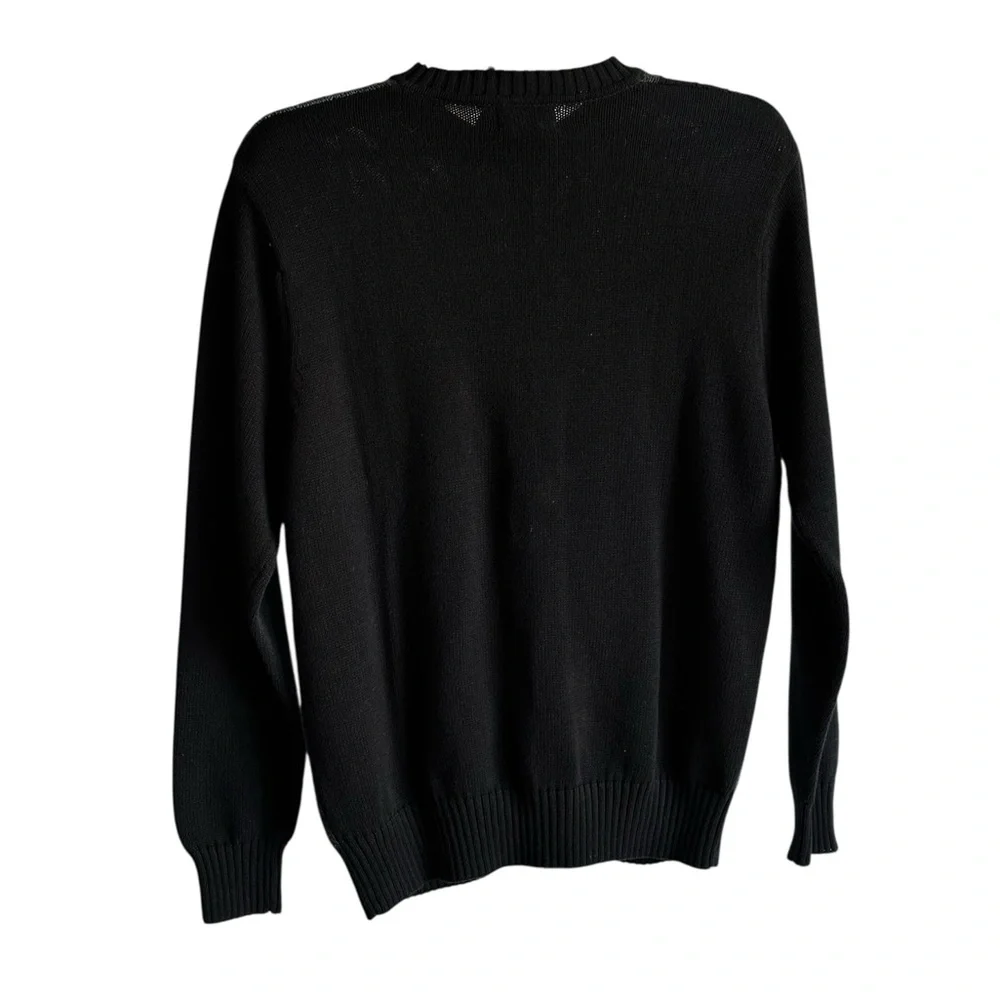 Dockers Men's Charcoal, Black & Grey Monochrome Plaid Pullover Sweater,Retro Sty